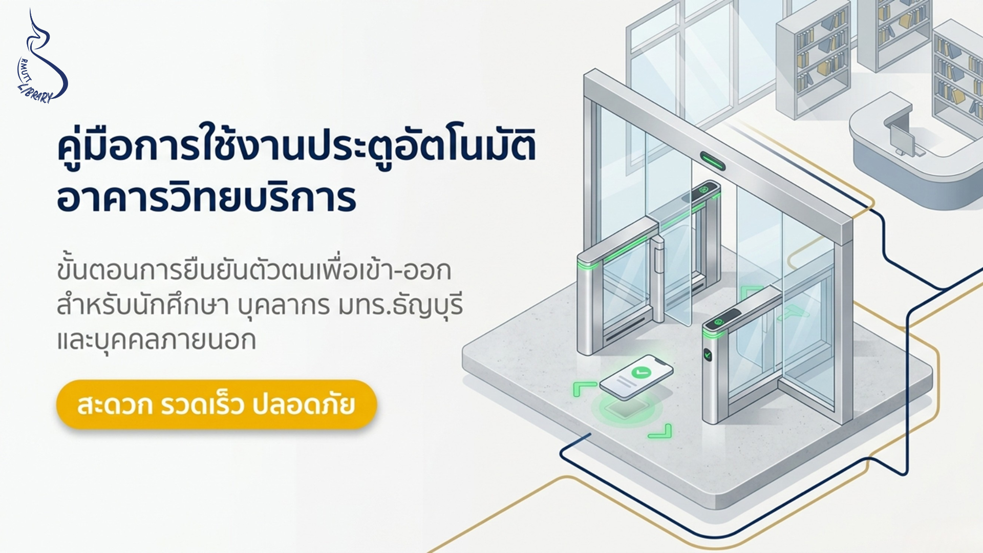 คู่มือการเข้าออกประตูอัตโนมัติ