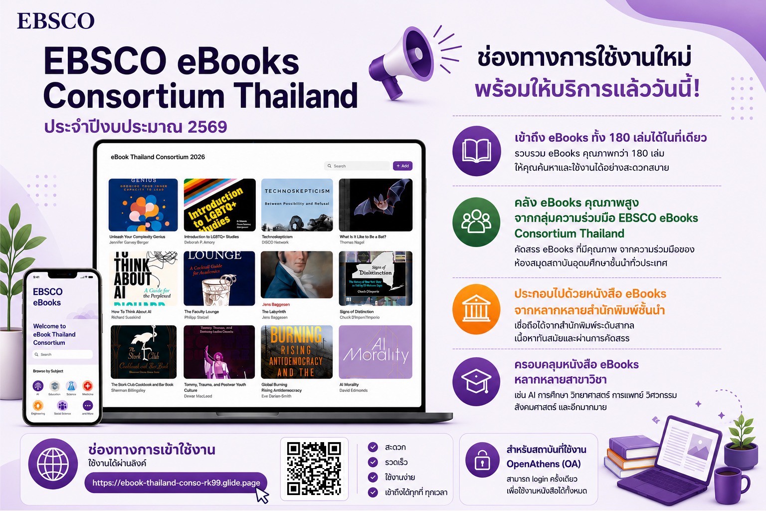 โครงการ EBSCO eBooks Consortium Thailand